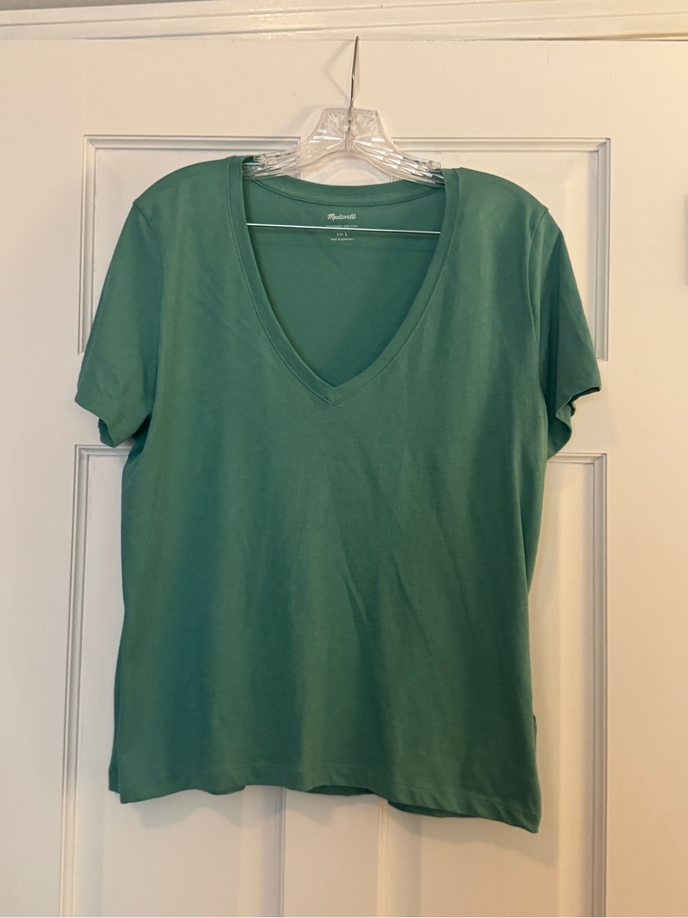 Madewell Women’s V-Neck Tee in Teal